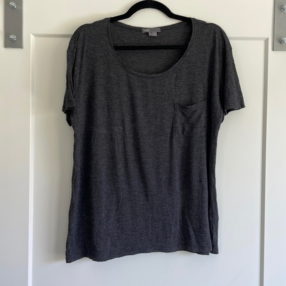 Vince Tops - Vince Scoop Neck Pocket Tee
